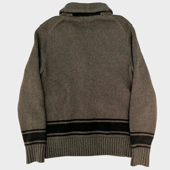 Banana Republic Cardigan Sweater Mens M Chunky Knit Wool Blend Grandpa Grunge - Picture 2 of 8